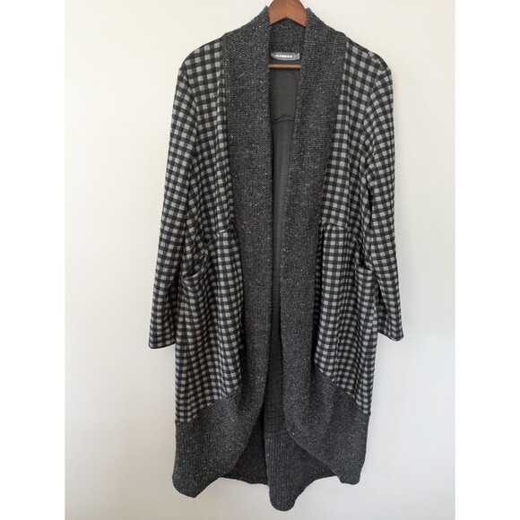 Alembika Duster Cardigan Jacket Long Open Lagenlook Cozy Oversized Size 2 / 8-10 - Picture 1 of 9